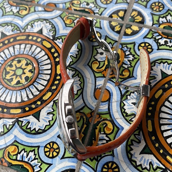 Breil Dual Time Chronograph Watch with ostrich original leather strap. - Picture 2 of 10